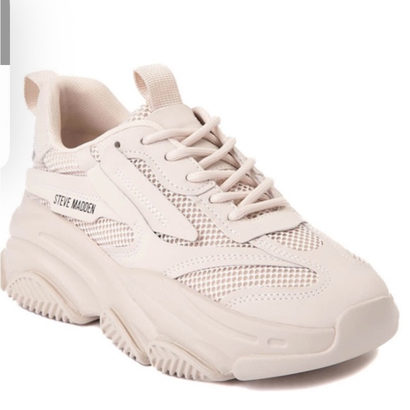 Steve Madden Shoes - New Steve Madden Possession Platform Sneaker - Bone Women’s Multiple Sizes